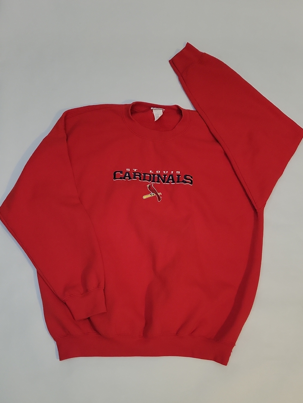 Vintage St Louis Cardinals Sweatshirt Pullover Size XL Red MLB Baseball 90s